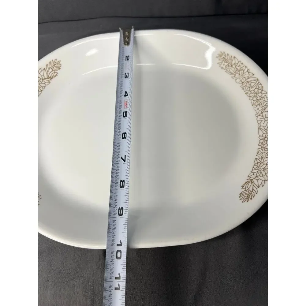 Vintage Corelle Woodland Brown 12x10 Serving Platter USA